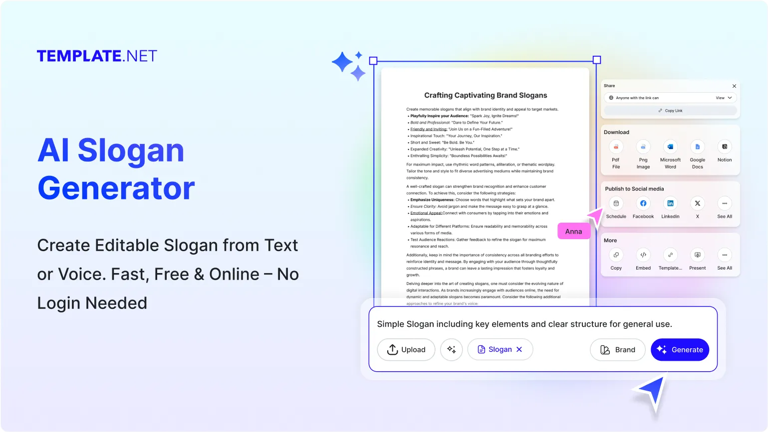 Free AI Slogan Generator, Online Catchy Slogan Maker Tool